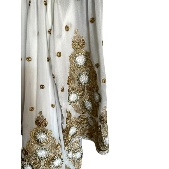 NWT Endless Rose White and Gold OFF SHOULDER Dress SZ XS - Picture 4 of 8